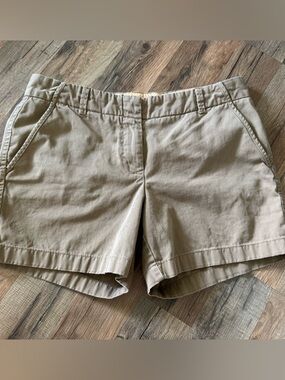 J. Crew Women's Tan Chino Bermuda Shorts